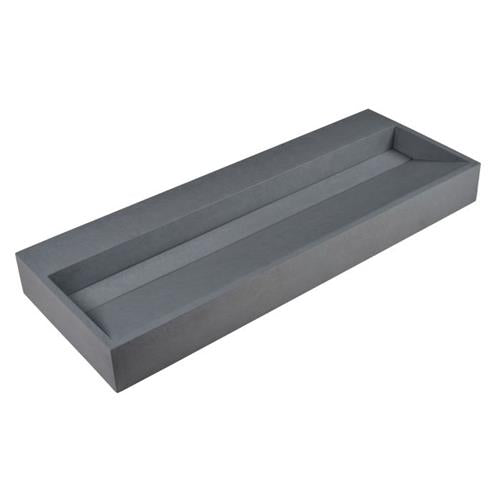 Alfi - 48 Inch Solid Concrete Gray Matte Trough Sink for the Bathroom