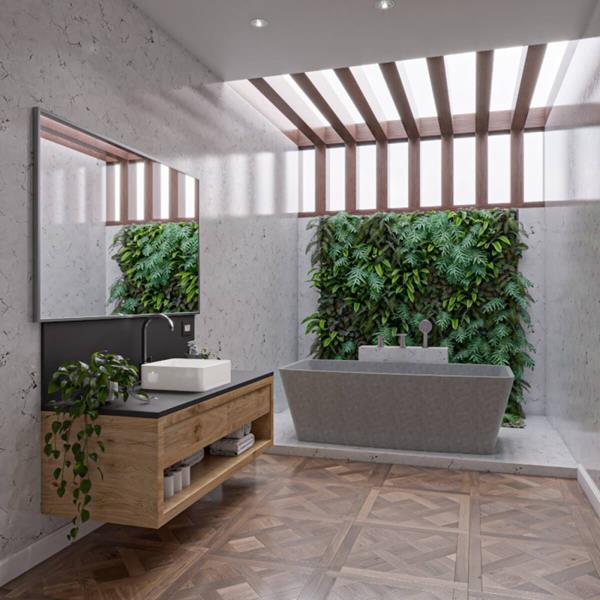 Alfi - 71 Inch Solid Concrete Rectangular Freestanding Bathtub