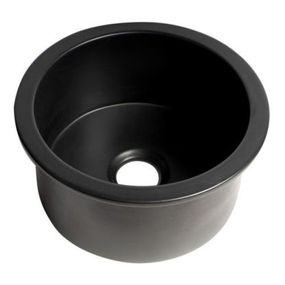 Alfi - Round 18 Inch x 18 Inch Undermount / Drop In Fireclay Prep Sink
