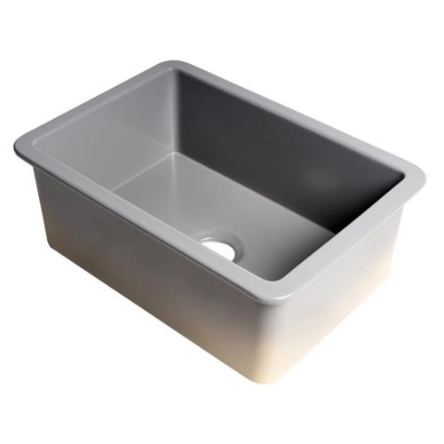 Alfi - 27 Inch x 18 Inch Fireclay Undermount / Drop In Firelcay Kitchen Sink