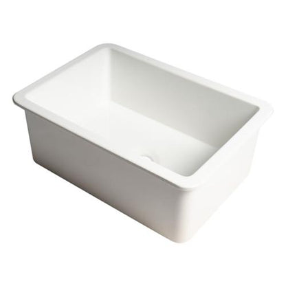 Alfi - 27 Inch x 18 Inch Fireclay Undermount / Drop In Firelcay Kitchen Sink