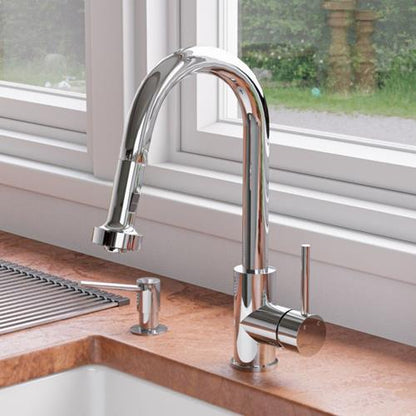 Alfi - Sensor Gooseneck Pull Down Kitchen Faucet