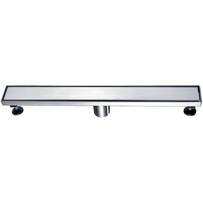 Alfi - 24 Inch Long Modern Stainless Steel Linear Shower Drain with Solid Cover