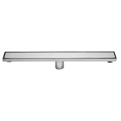 Alfi - 24 Inch Long Modern Stainless Steel Linear Shower Drain with Solid Cover