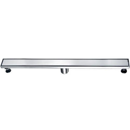 Alfi - 32 Inch Modern Stainless Steel Linear Shower Drain with Solid Cover