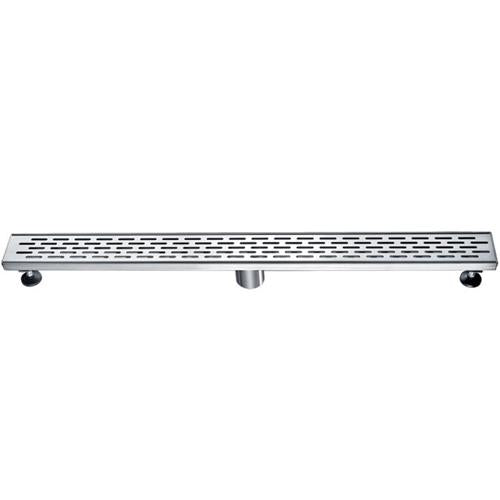 Alfi - 32 Inch Modern Stainless Steel Linear Shower Drain with Groove Holes