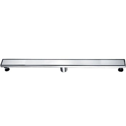 Alfi - 36 Inch Modern Stainless Steel Linear Shower Drain with Solid Cover