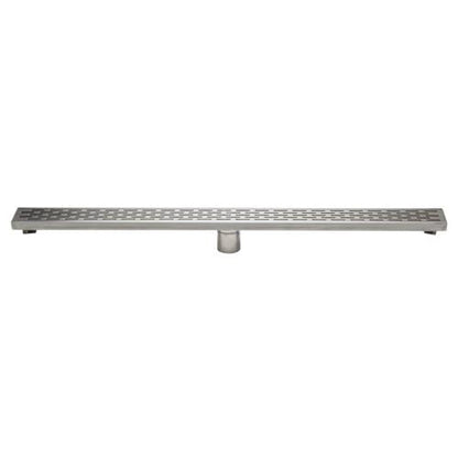 Alfi - 36 Inch Modern Stainless Steel Linear Shower Drain with Groove Holes