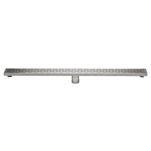 Alfi - 36 Inch Modern Stainless Steel Linear Shower Drain with Groove Holes
