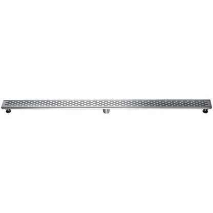 Alfi - 59 Inch Linear Shower Drain with Groove Holes