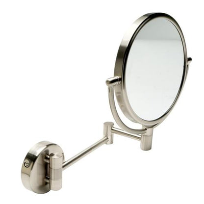 Alfi - 8 Inch Round Wall Mounted 5x Magnify Cosmetic Mirror