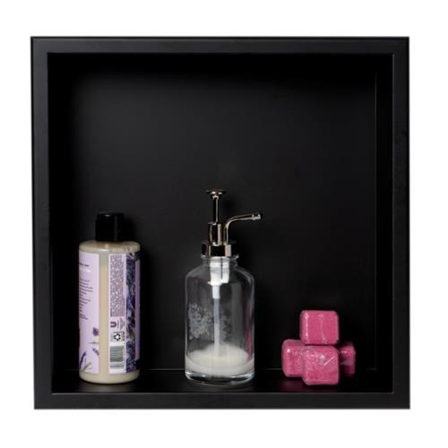 Alfi - 16 x 16 Inch Stainless Steel Square Single Shelf Bath Shower Niche