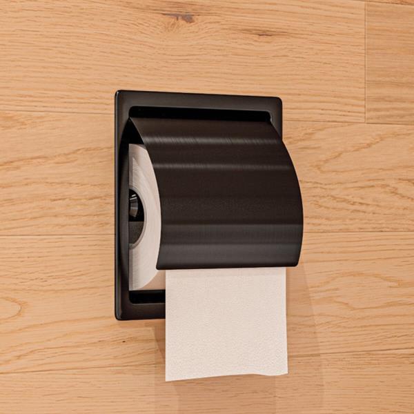 Alfi - Stainless Steel Recessed Toilet Paper Holder with Cover