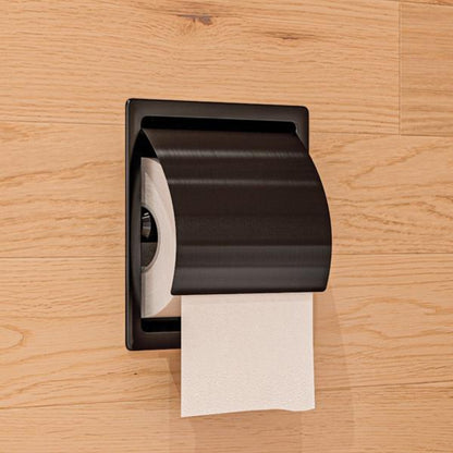 Alfi - Stainless Steel Recessed Toilet Paper Holder with Cover