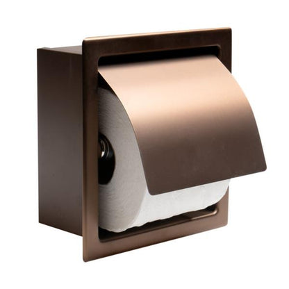 Alfi - Stainless Steel Recessed Toilet Paper Holder with Cover