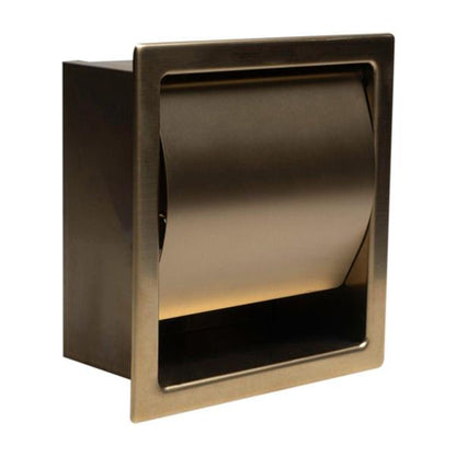 Alfi - Stainless Steel Recessed Toilet Paper Holder with Cover