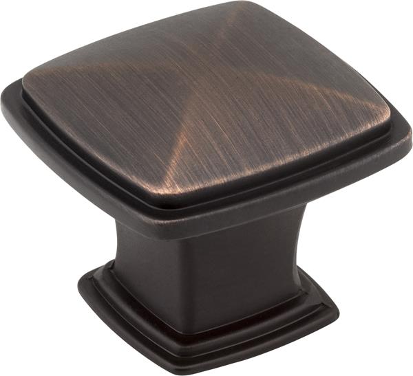 Jeffrey Alexander - 1-3/16 Inch Overall Length Square Milan 1 Cabinet Knob