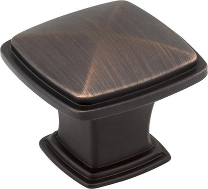 Jeffrey Alexander - 1-3/16 Inch Overall Length Square Milan 1 Cabinet Knob