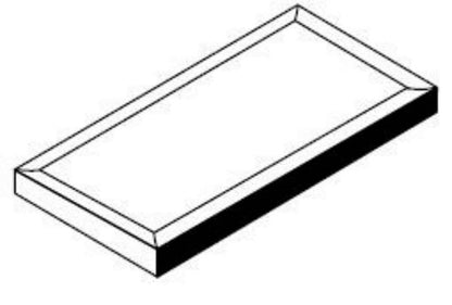 Adex - Studio Framed Single Glazed Edge 5.8 Inch 2.8 X 5.8