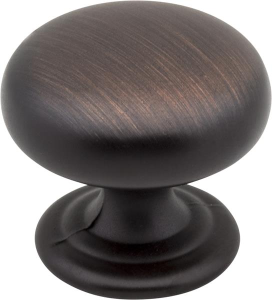 Elements - 1-1/4 Inch Diameter Dark Bronze Florence Cabinet Mushroom Knob