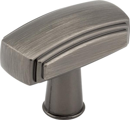 Jeffrey Alexander - 1-9/16 Inch Overall Length Rectangle Delgado Cabinet Knob