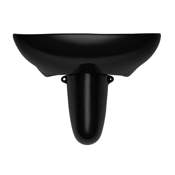 Toto - Prominence Oval Wall-Mount Bathroom Sink And Shroud For Single Hole Faucets, Ebony