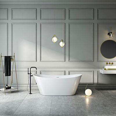 Maidstone - Andros Acrylic Contemporary 67 Inch Freestanding Tub