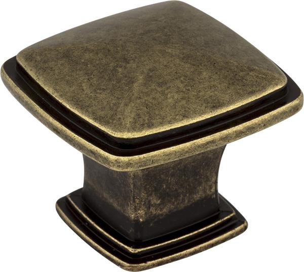 Jeffrey Alexander - 1-3/16 Inch Overall Length Square Milan 1 Cabinet Knob