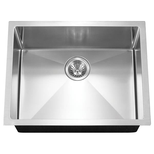 Hamat - Axiom 23 Inch 10mm Radius Undermount Single Bowl Kitchen Sink