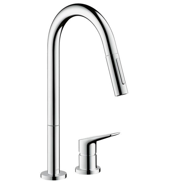 Hansgrohe - Axor Citterio M 2-Hole Single-Handle Kitchen Faucet 2-Spray Pull-Down, 1.5 GPM