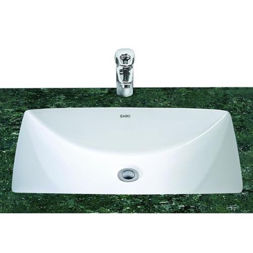 Eago - White Ceramic 22 Inch x15 Inch Undermount Rectangular Bathroom Sink
