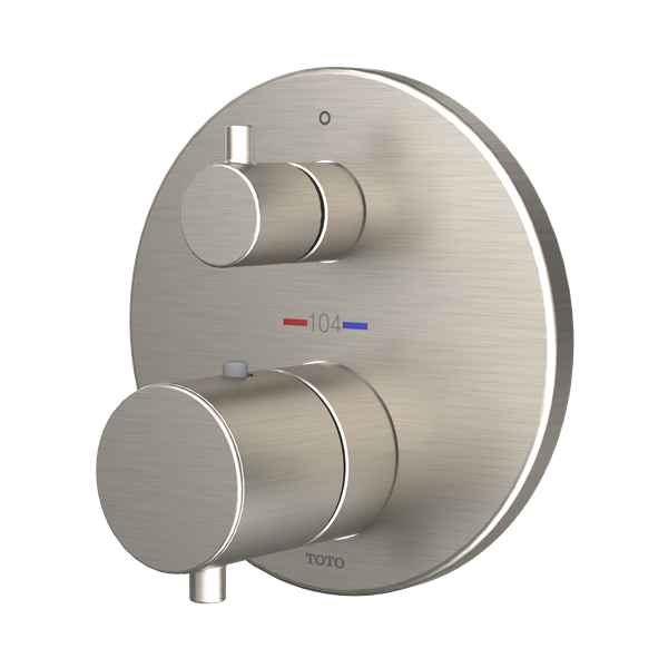 Toto - Round Thermostatic Mixing Valve With Two-Way Diverter Shower Trim