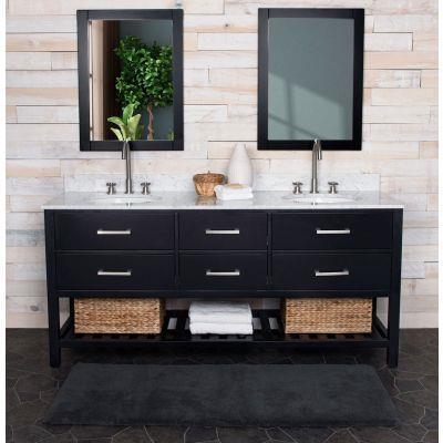 Maidstone - Holden 72 Inch Birch and Oak Double Bowl Console Vanity
