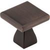 Elements - 1 Inch Overall Length Square Hadly Cabinet Knob