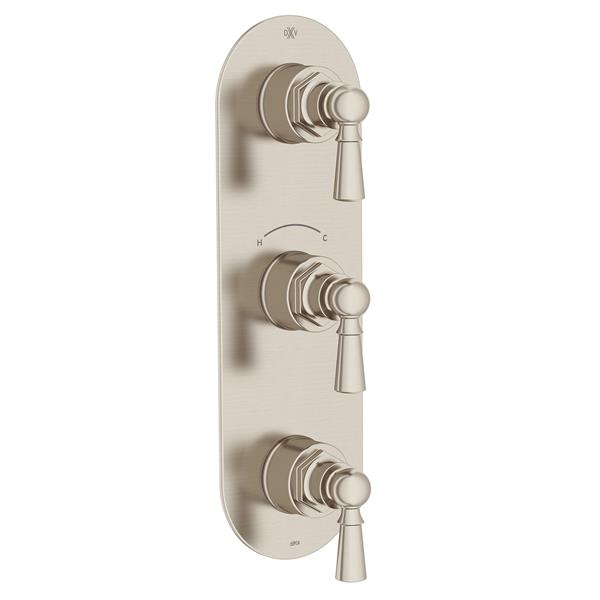 DXV - Oak Hill Three-Handle Thermostatic Valve Trim With Lever Handles
