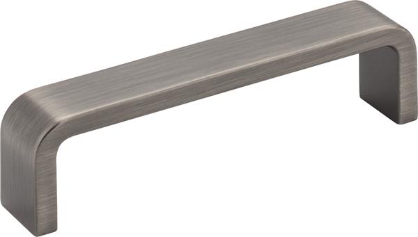 Elements - 4 Inch Center-to-Center Brushed Chrome Square Asher Cabinet Pull