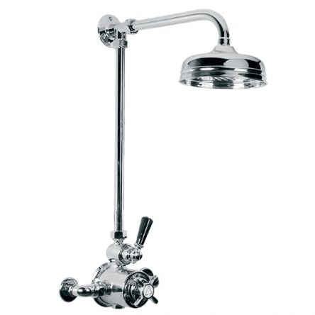 Lefroy Brooks - Exposed Black Lever Thermostatic Valve