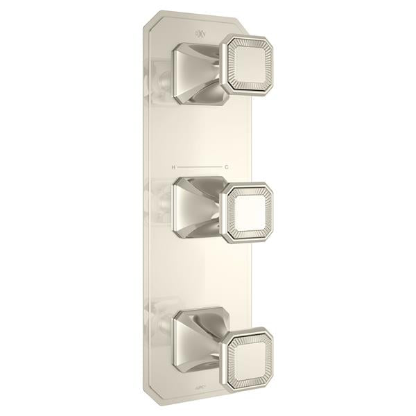 DXV - Belshire Three-Handle Thermostatic Valve Trim With Cushion Handles