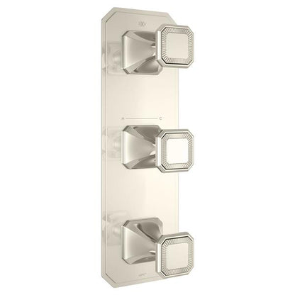 DXV - Belshire Three-Handle Thermostatic Valve Trim With Cushion Handles