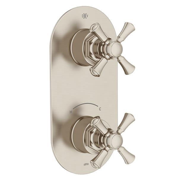 DXV - Oak Hill Two-Handle Thermostatic Valve Trim With Cross Handles