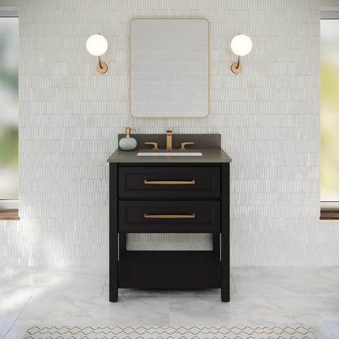 Jeffrey Alexander - Kipling 30 Inch W  Single Basin Bathroom Vanity Set