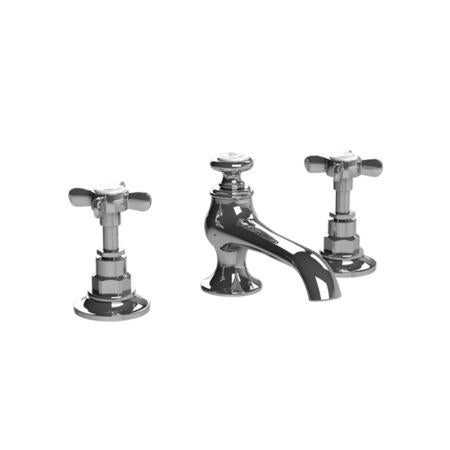 Lefroy Brooks - Connaught 3-Hole Basin Mixer With Pop-Up Waste