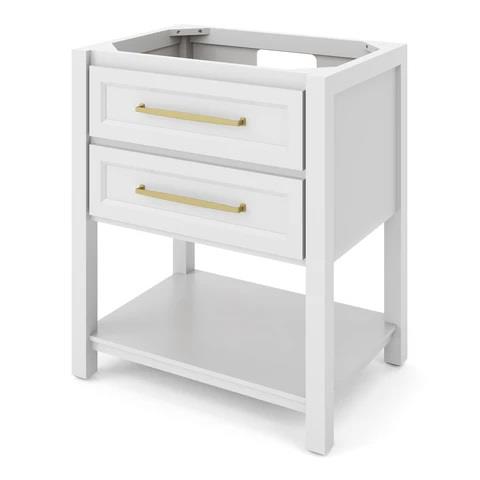 Jeffrey Alexander - 30 Inch Kipling Single Sink Free Standing Vanity Cabinet - Less Vanity Top