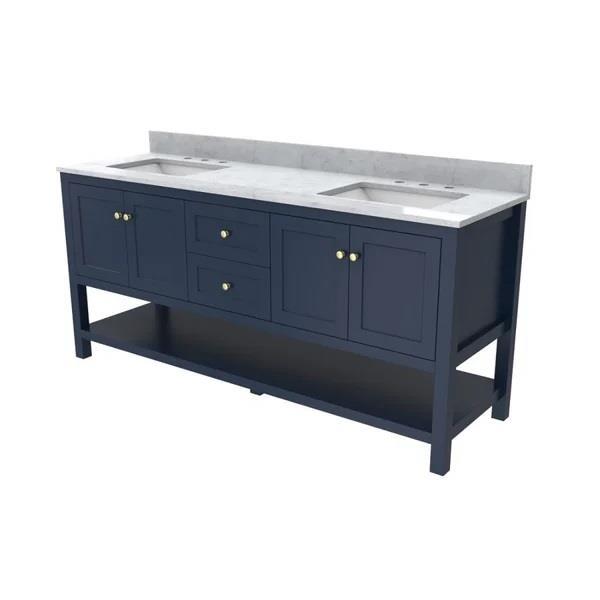 Maidstone - Carlow 72 Inch Modern Double Bowl Console Vanity