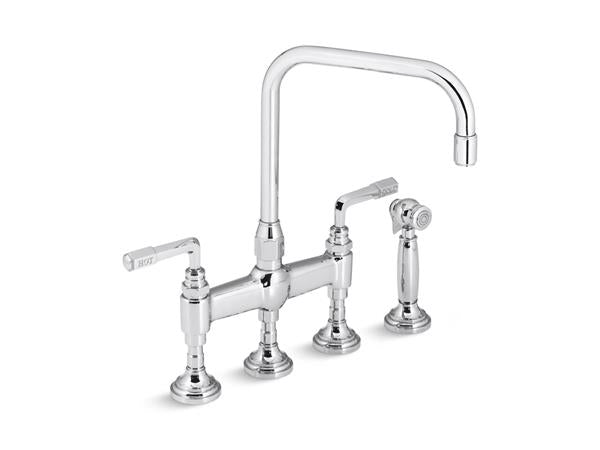Kallista - For Town Kitchen Faucet, Lever Handles, W/ Sidespray