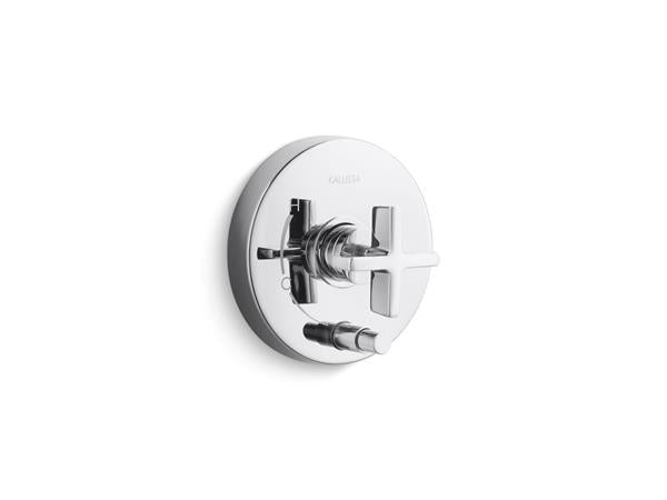 Kallista - One Pressure Balance W/ Diverter Trim, Cross Handle