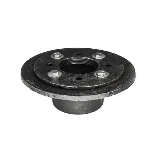 Infinity Drain - Clamp Down Drain Cast Iron 2 Inch throat, 2 Inch inside caulk outlet