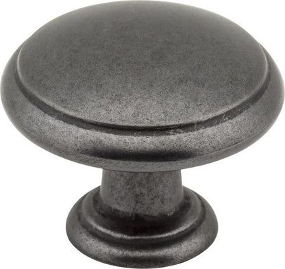 Elements - 1-3/16 Inch Diameter Gatsby Cabinet Mushroom Knob