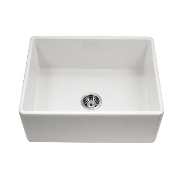 Hamat - Chelsea 26 Inch Apron-Front Fireclay Single Bowl Kitchen Sink