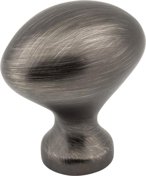 Elements - 1-1/8 Inch Overall Length Oval Merryville Cabinet Knob